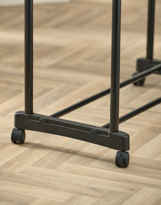 Klesstativ dobbelt svart 74,5 cm - DAY